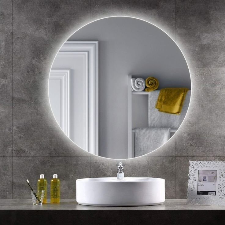 

Круглое зеркало MirrorRika арт.70 с led - подсветкой, D-80 см, ореол