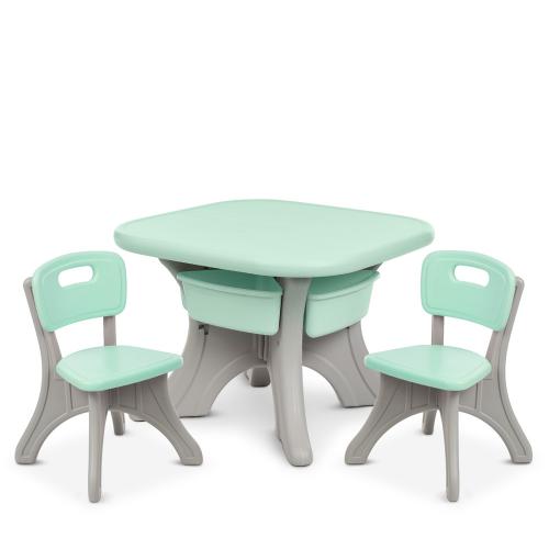

Дитячий столик і стільці NEW TABLE-5 бежево-м'ятний