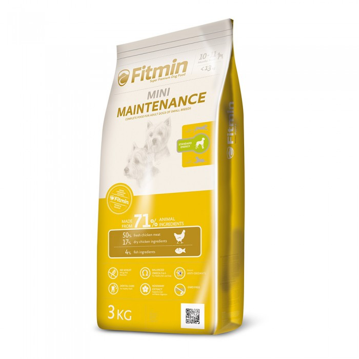

Сухой корм для собак мелких пород Fitmin Dog Mini Maintenance 3 кг