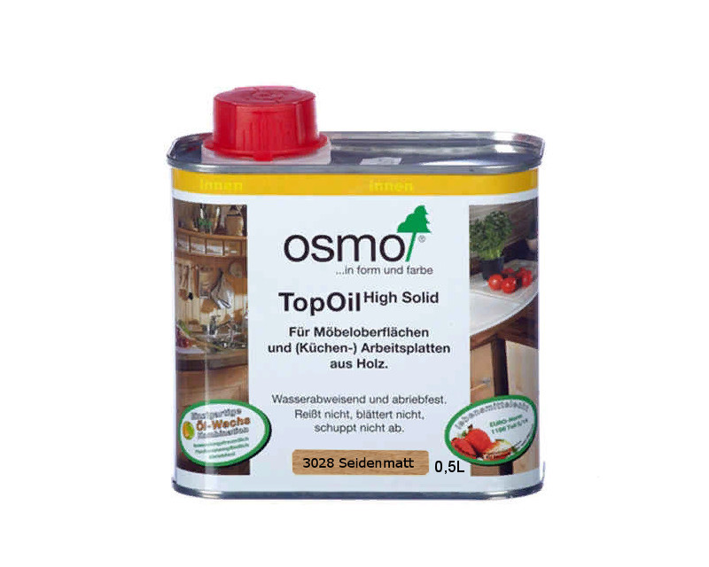 

Масло с твердым воском OSMO TOPOIL для мебели и столешниц 3028 -бесцветное шелковисто-матовое 0,5л