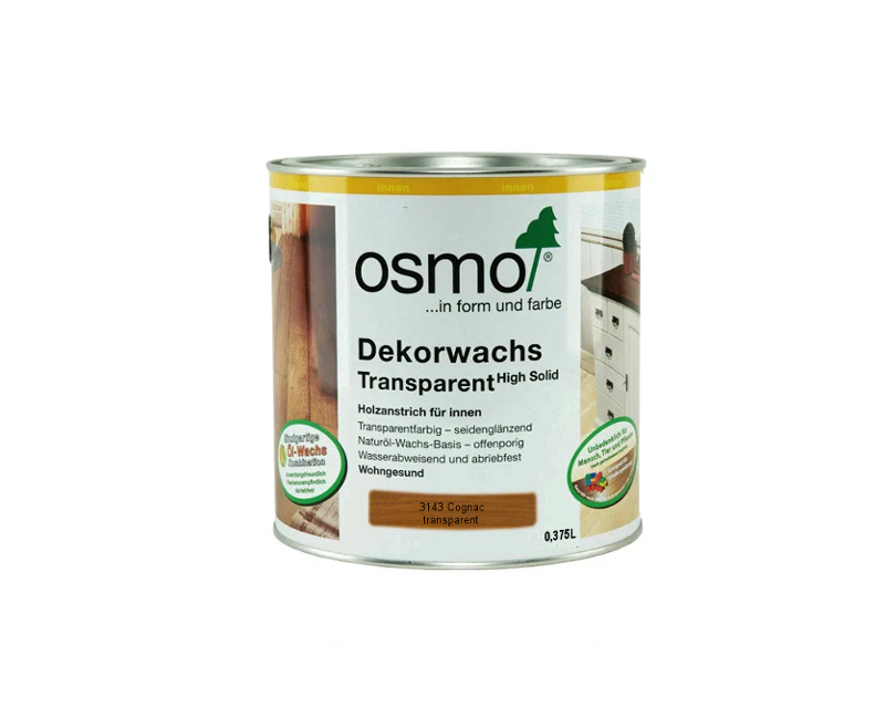 

Масло защитное OSMO DEKORWACHS TRANSPARENTE FARBTONE для древесины 3143 - Коньяк 0,375л