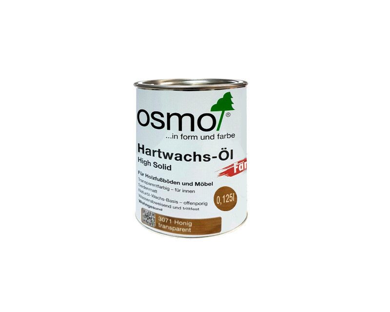 

Масло с твердым воском OSMO HARDWACHS-OL FARBIG для пола и изделий из древесины 3071 - мед 0,125л