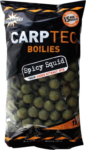 

Бойлы тонущие Dynamite Baits Carptec Spicy Squid 15mm (DY1181)