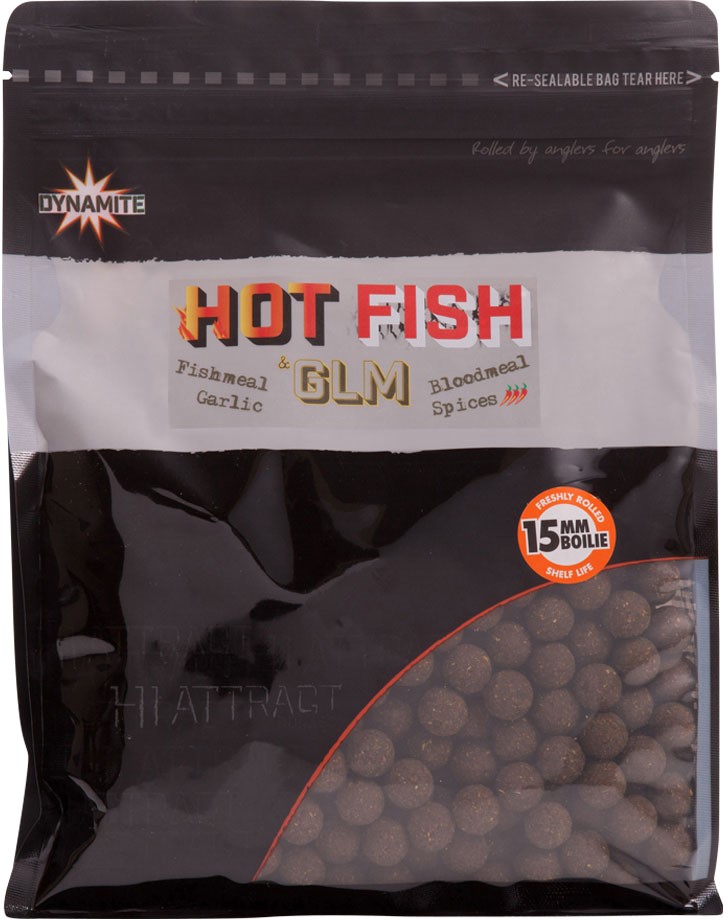

Бойлы тонущие Dynamite Baits Big Fish Hot Fish GLM 15 мм (DY1008)