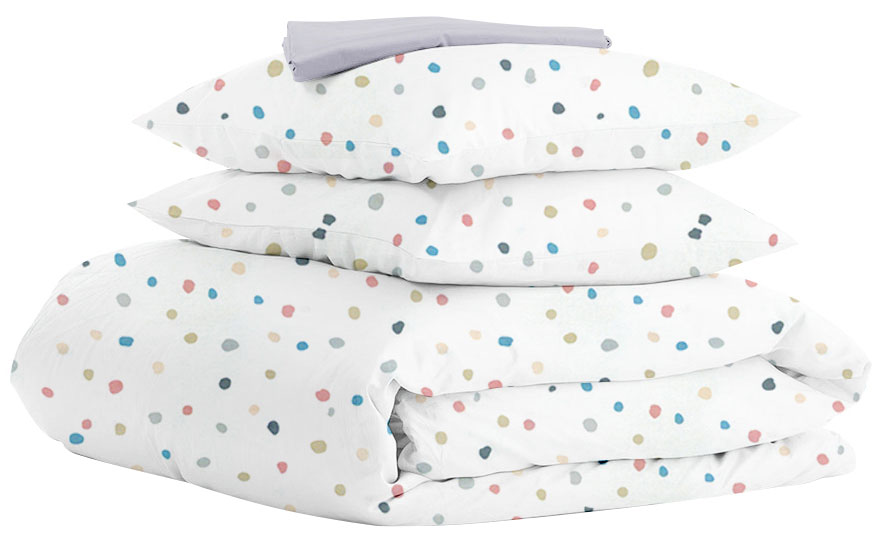 

Комплект постельного белья Cosas Color Blots El Grey 160х220х2