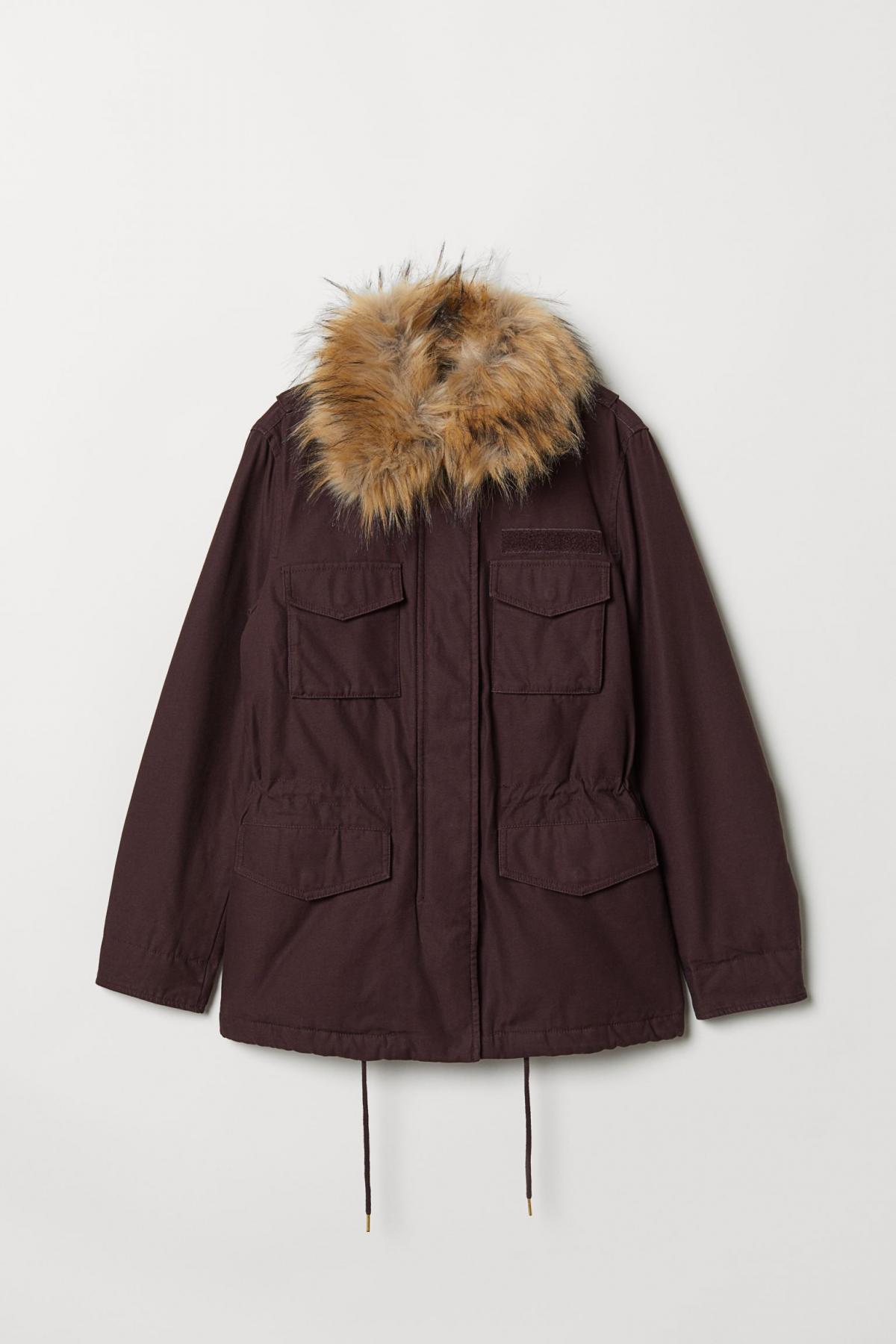 

Короткая парка H&M  Красная, Короткая парка H&M 40 Красная