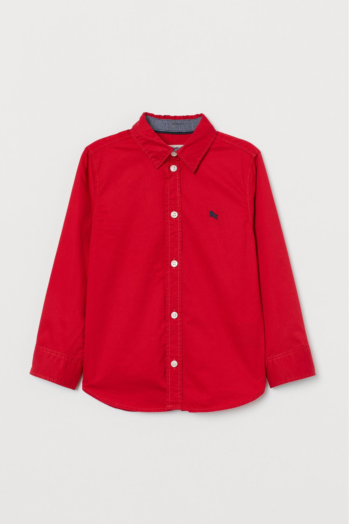 

Рубашка H&M 122 (6-7y) Красная (6069-0742177018)