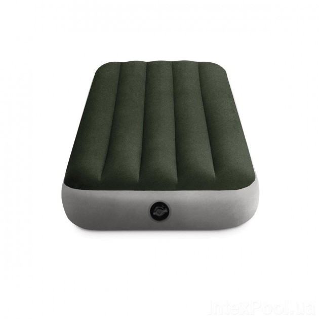 

​Надувной матрас односпальный матрас Intex Матрас-кровать для дома и отдыха Интекс 99х191х25 см ТВ64777