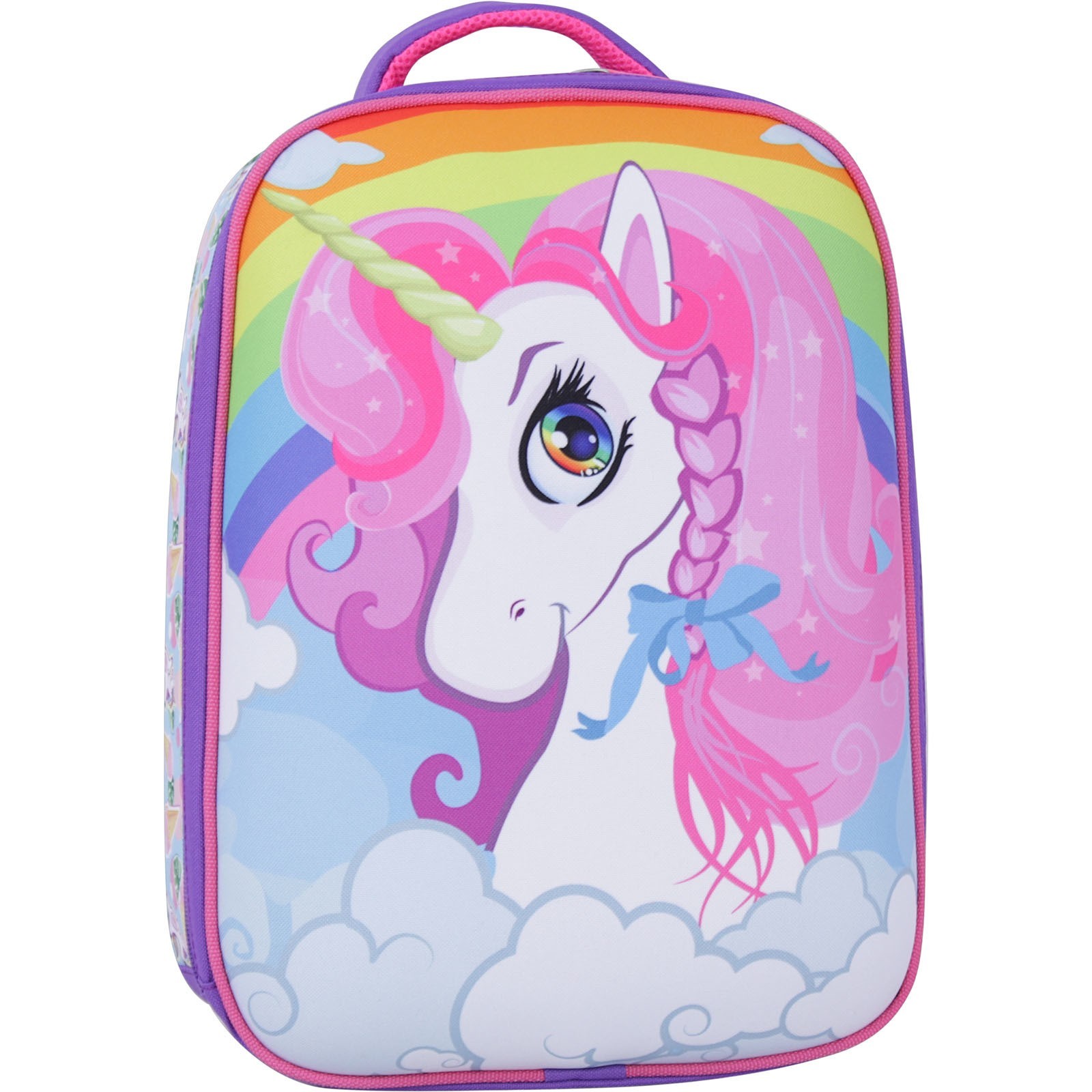 

Каркасный школьный рюкзак с ортопедической мягкой спинкой портфель для девочки 17 л. 38 x 28 x 16см Фиолетовый BL676(0013466)