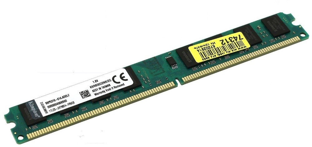 

Оперативна пам'ять Kingston DDR2-800 2048MB PC2-6400 (KVR800D2N6/2G)