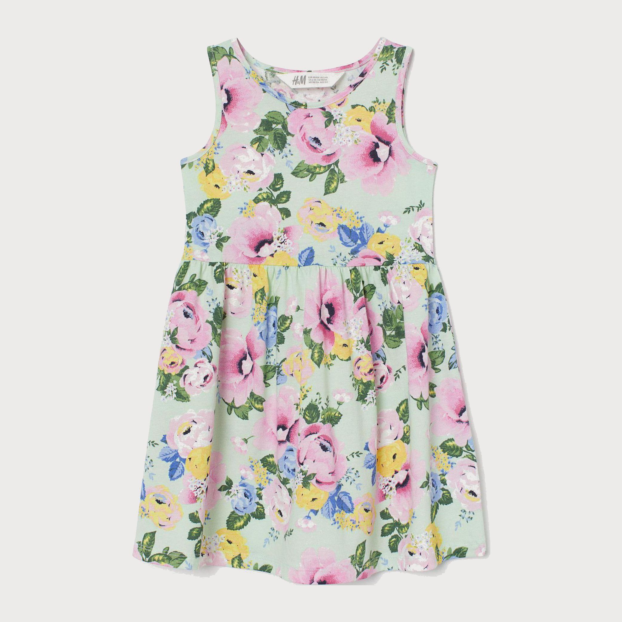

Сарафан H&M 7396591-ACYR 98-104 см Мятный в узоры