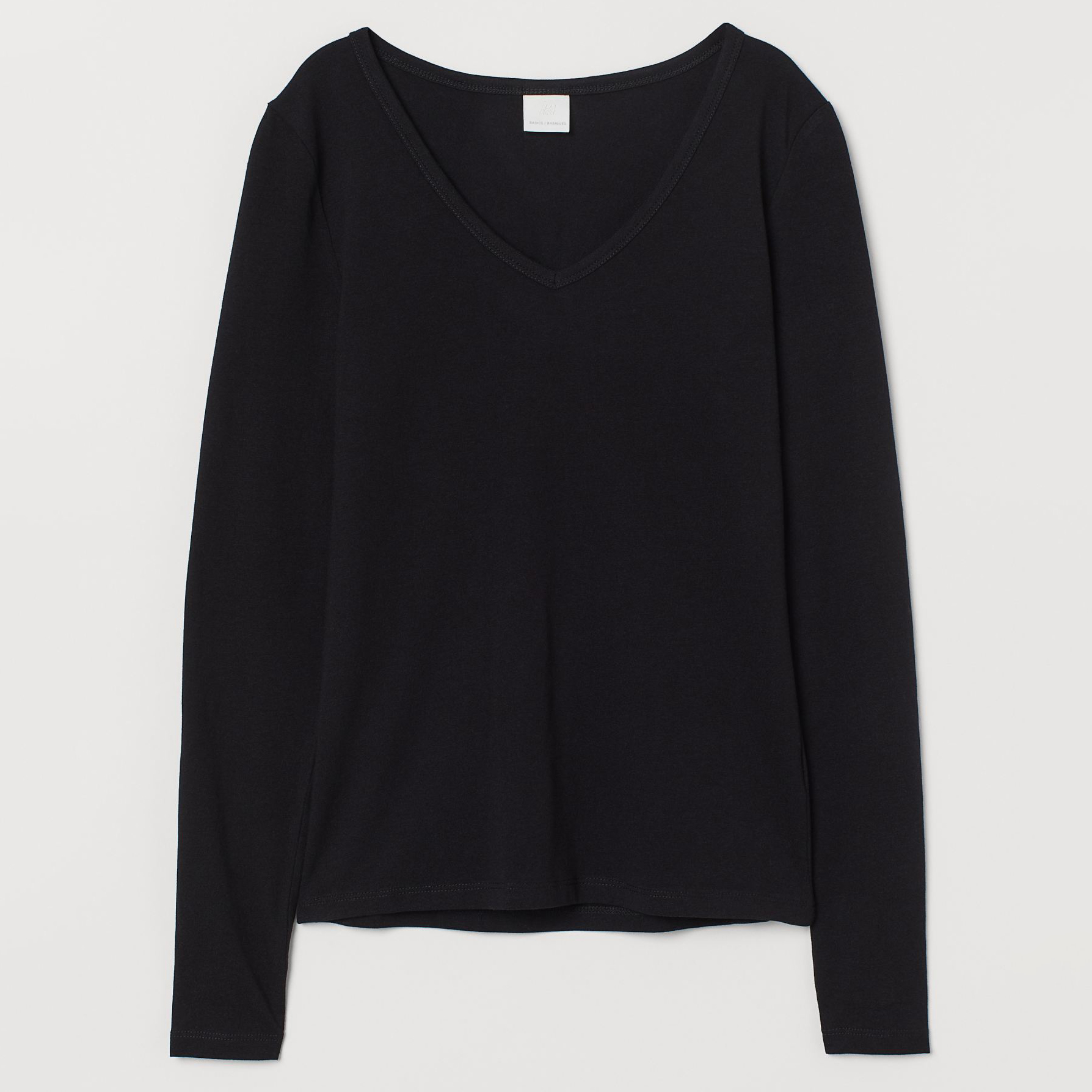 

Лонгслив H&M 406-8280501 XL Черный