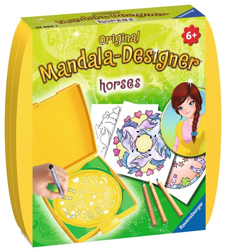 

Набор для творчества Мини Мандала: Лошади, Ravensburger (12-12313)
