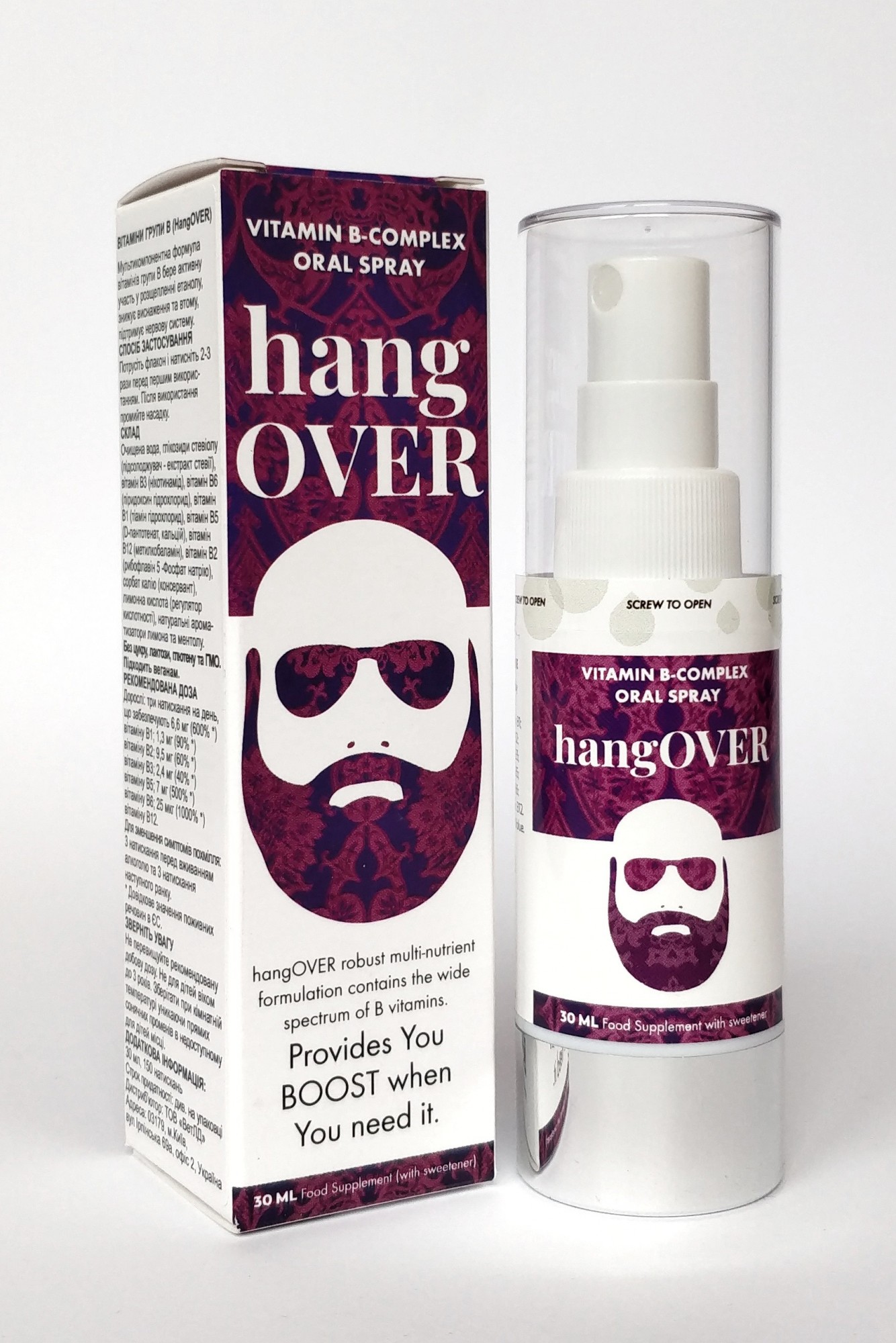 

​Комплекс вітамінів групи В hangOVER NorVita Спрей 30 мл