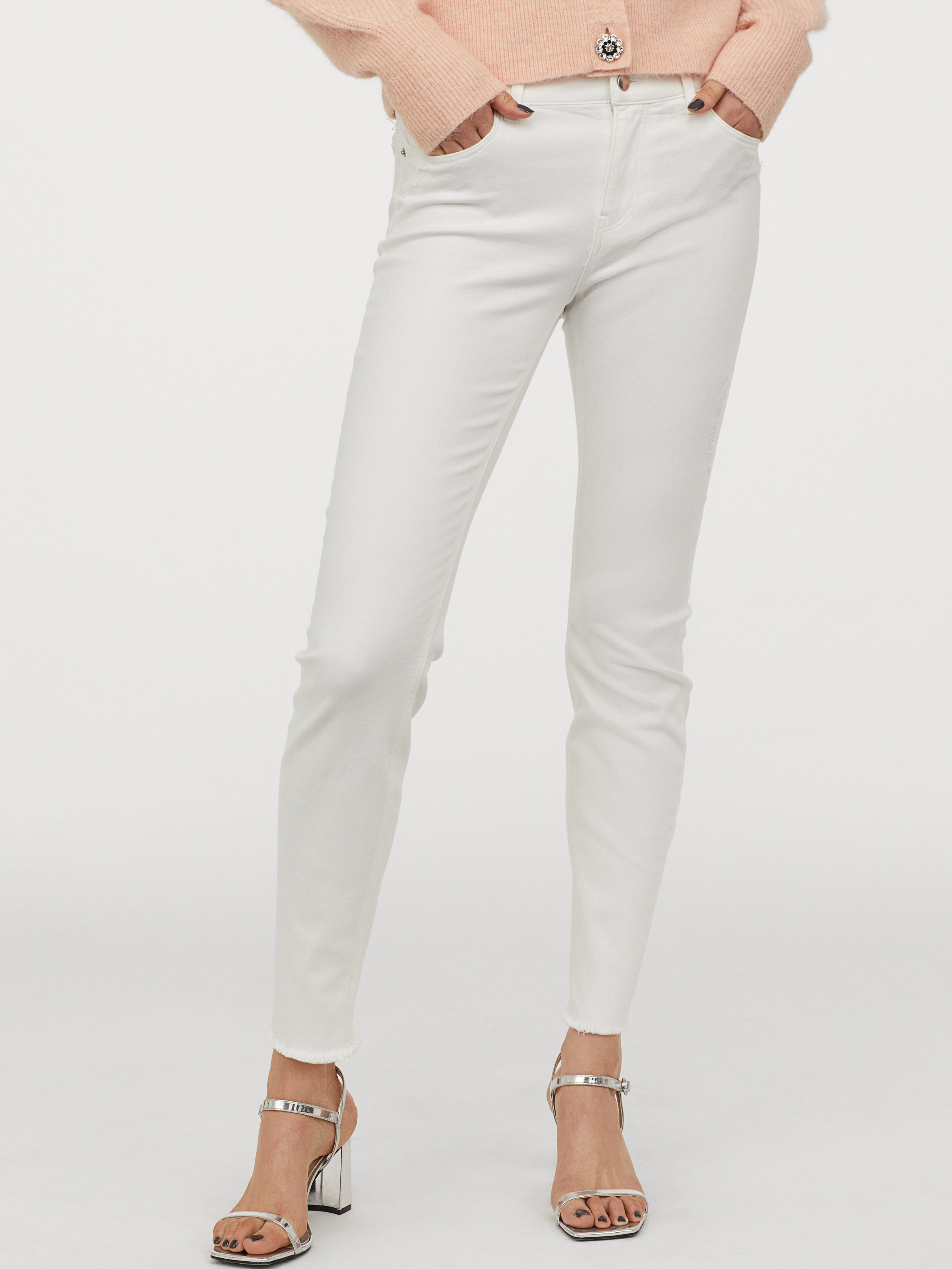 

Брюки H&M 0704126-9 46 Белые (СА2000001845547)