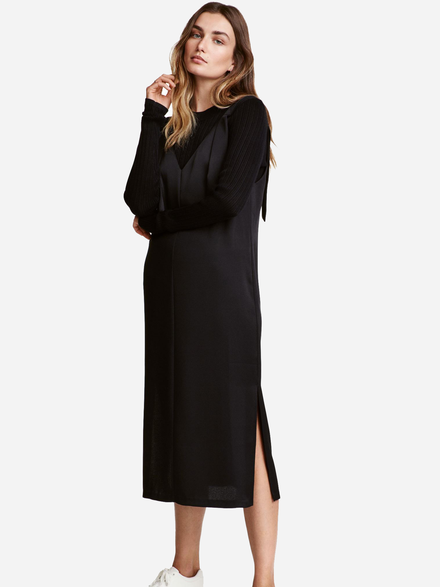 

Платье H&M 0476375-5  Черный (СА2000001845950, Платье H&M 0476375-5 34 Черный (СА2000001845950)