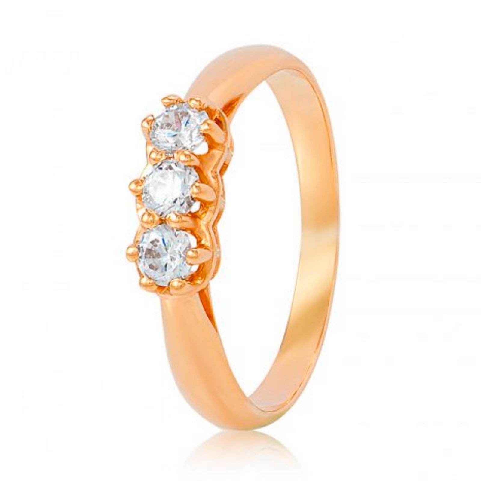 

Кольцо из красного золота с Swarovski Zirconia 283502, размер 18.5