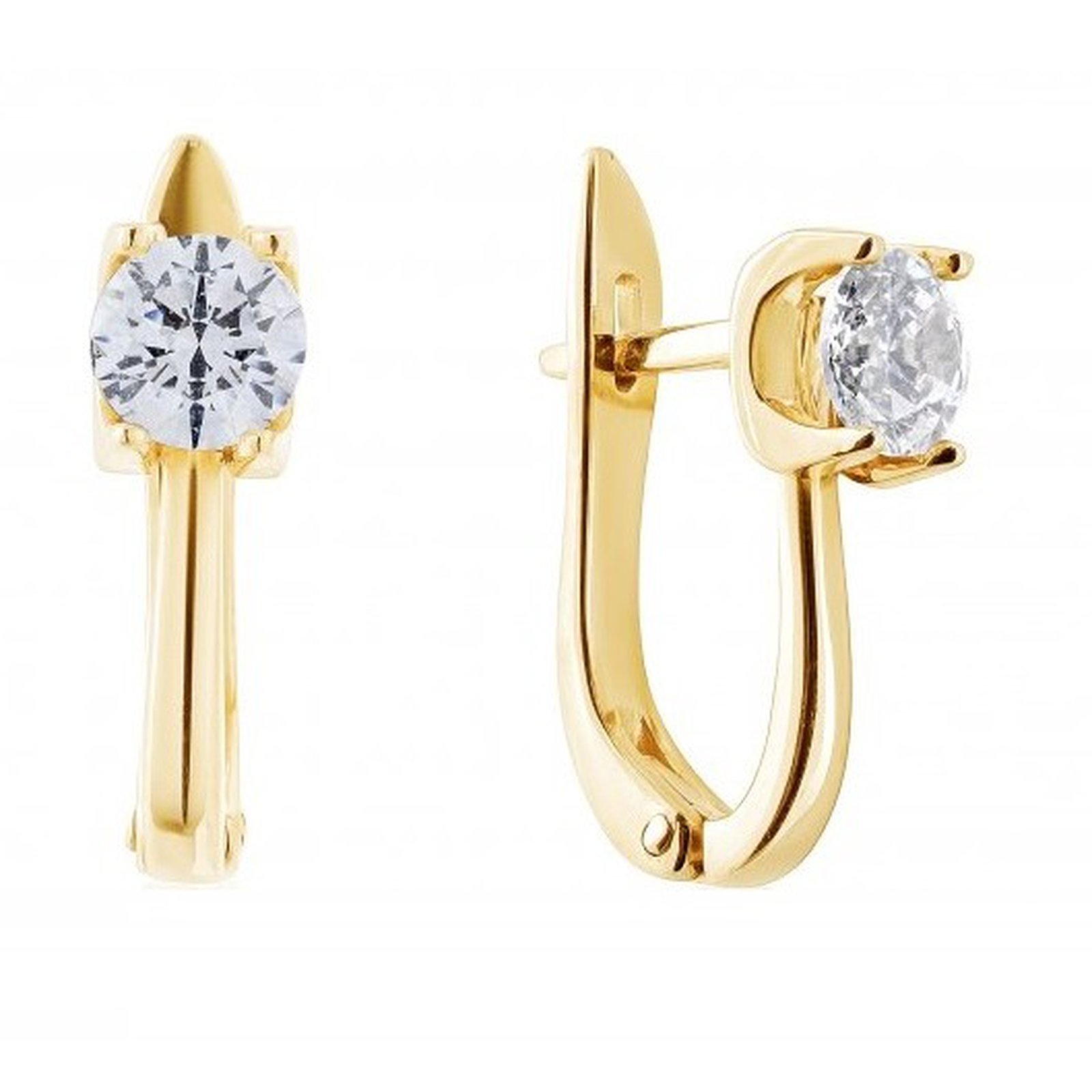 

Серьги из желтого золота с Swarovski Zirconia 1530150