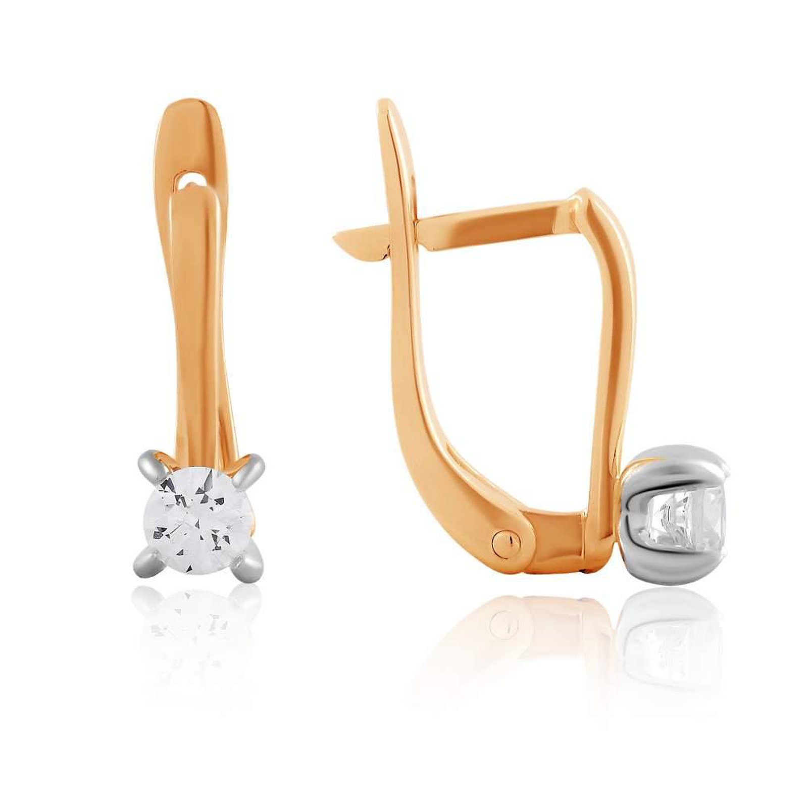 

Серьги из красного золота с Swarovski Zirconia 1746131