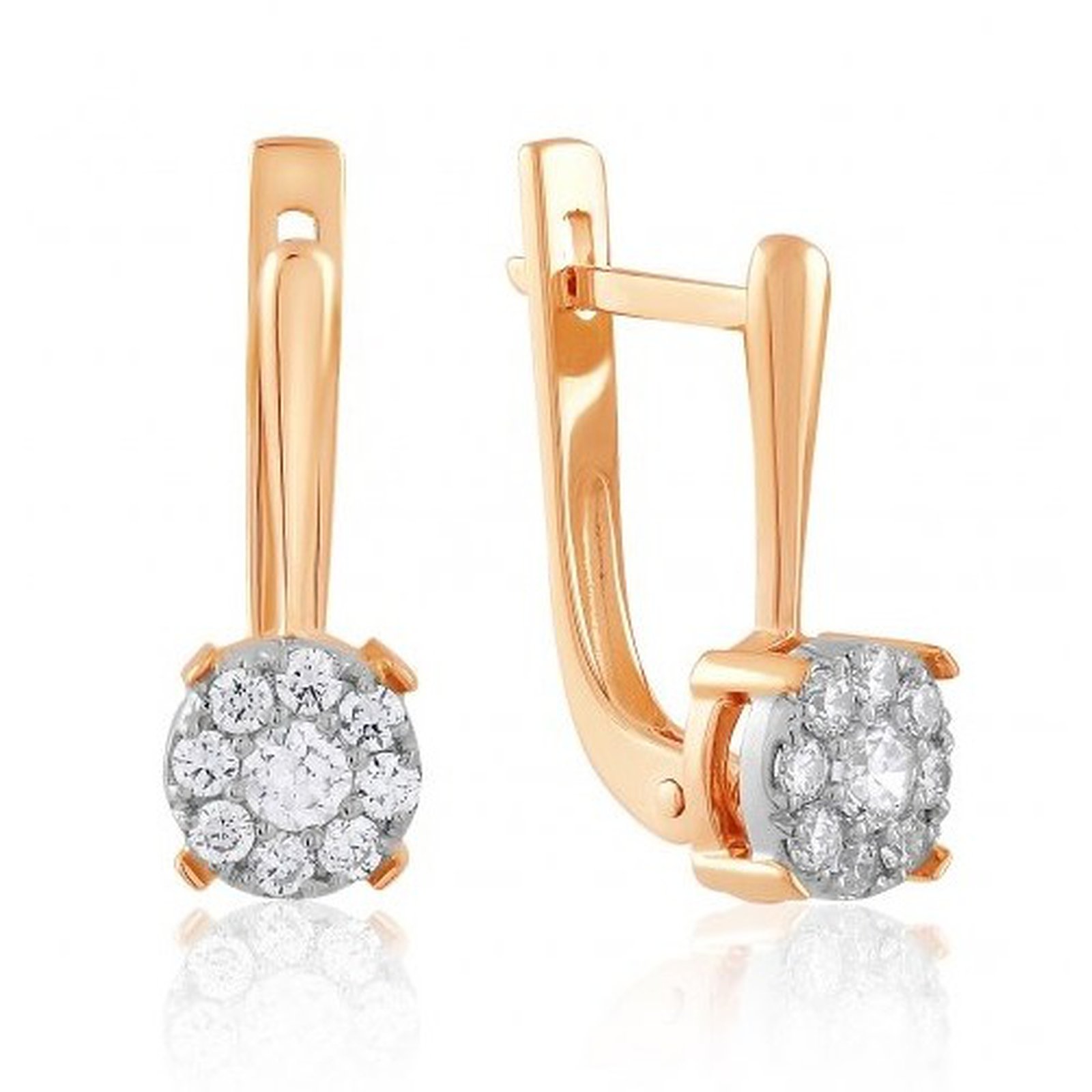 

Серьги из золота с куб. циркониями 1629303