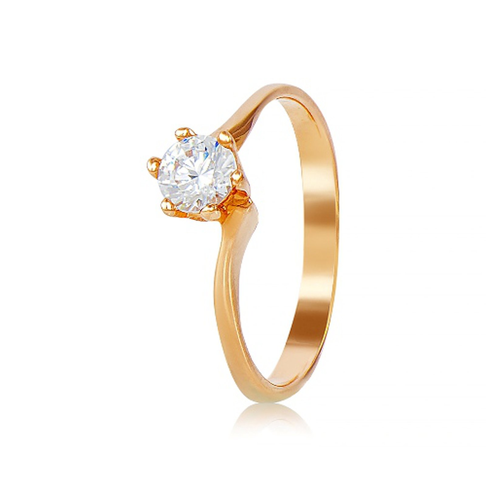 

Кольцо из красного золота с Swarovski Zirconia 283482, размер 17.5
