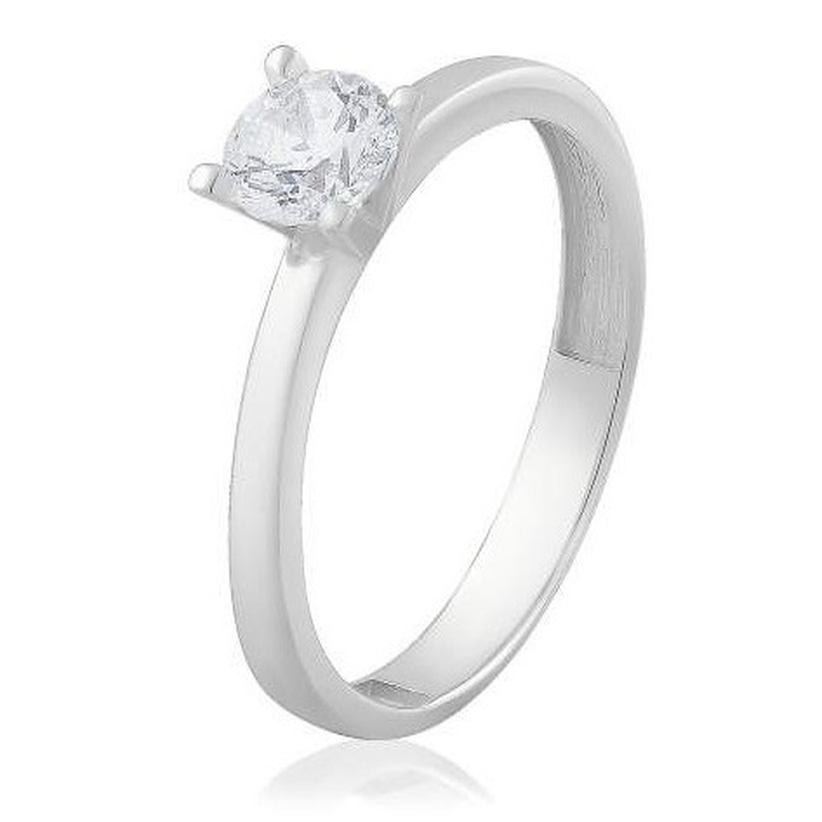 

Кольцо из белого золота с Swarovski Zirconia 1730967, размер 17
