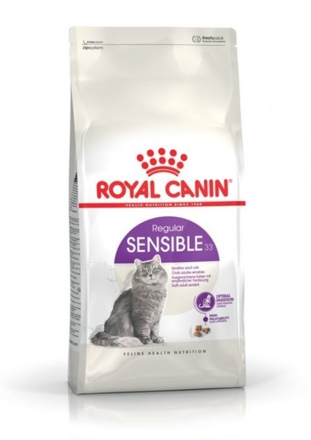 Сухой корм для котов от с чувствительным пищеварением Royal Canin Sensible 4 кг