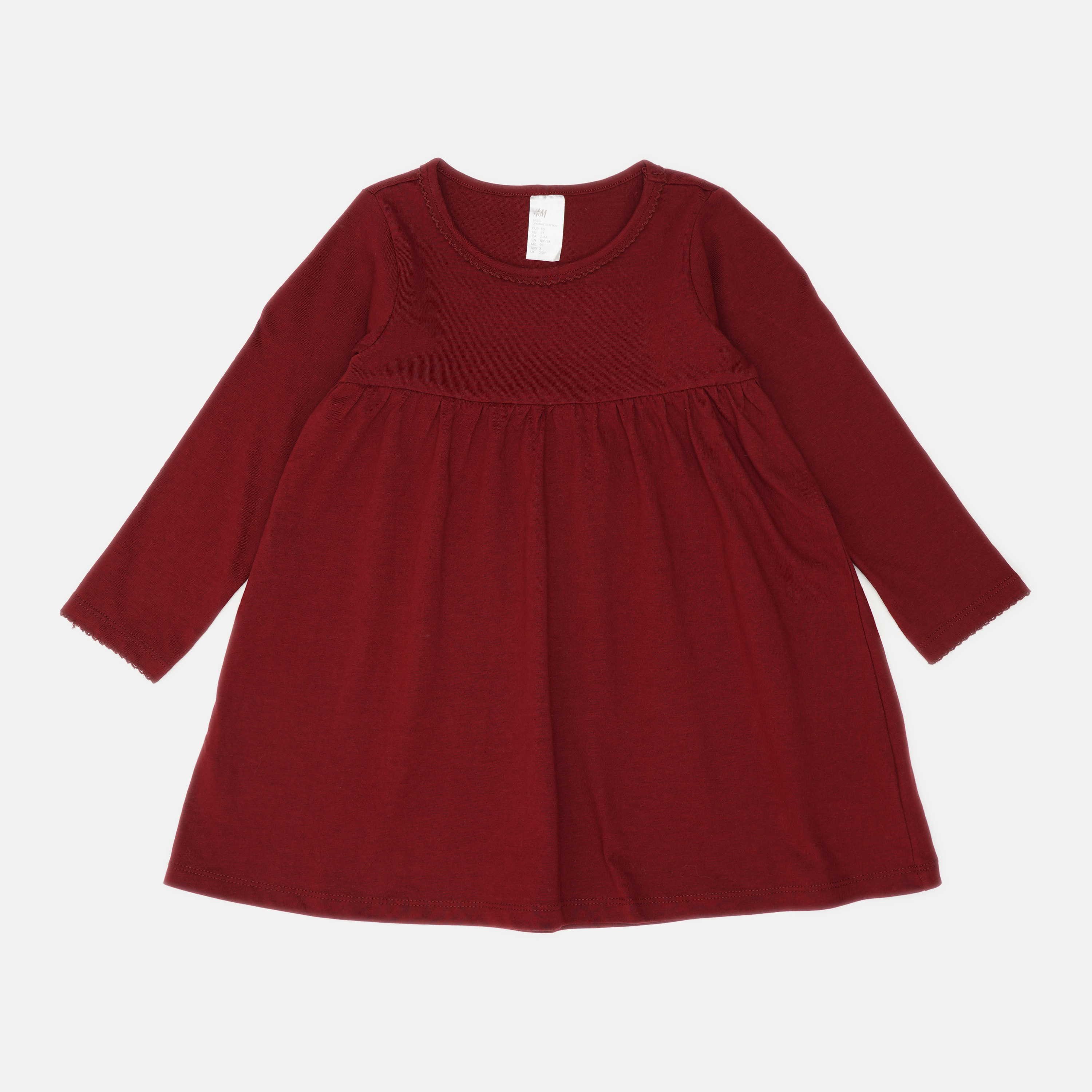 

Платье H&M 1104-9006842 98 см Бордовое (hm06328357889)