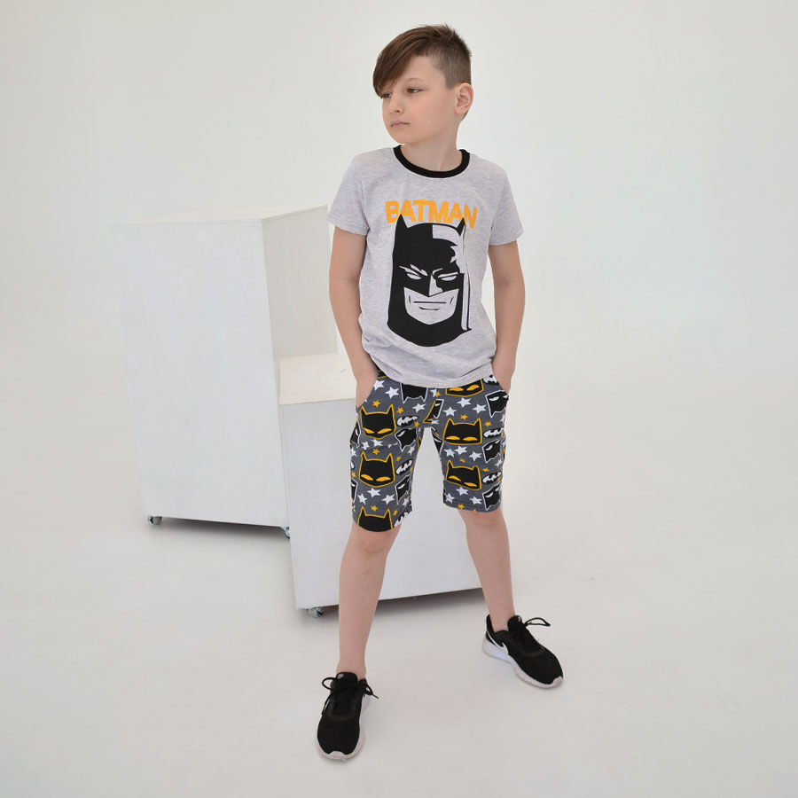 

Комплект для мальчика Бетмен кулир/двухнитка Blanka 36 128-134 см. (12625)