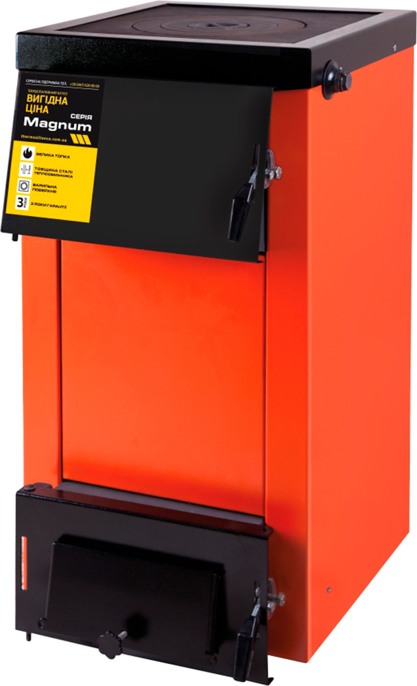 

Твердотопливный котел Thermo Alliance Magnum SSF 16 с плитой