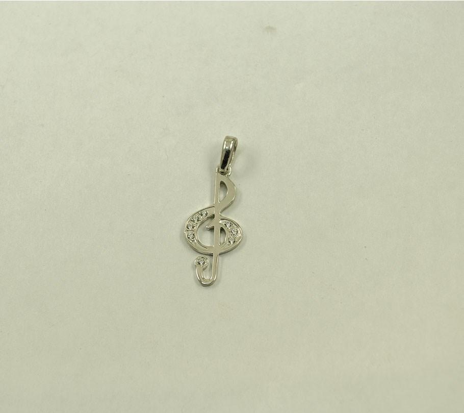 

Подвеска скрипичный ключ Maxi Silver 8728