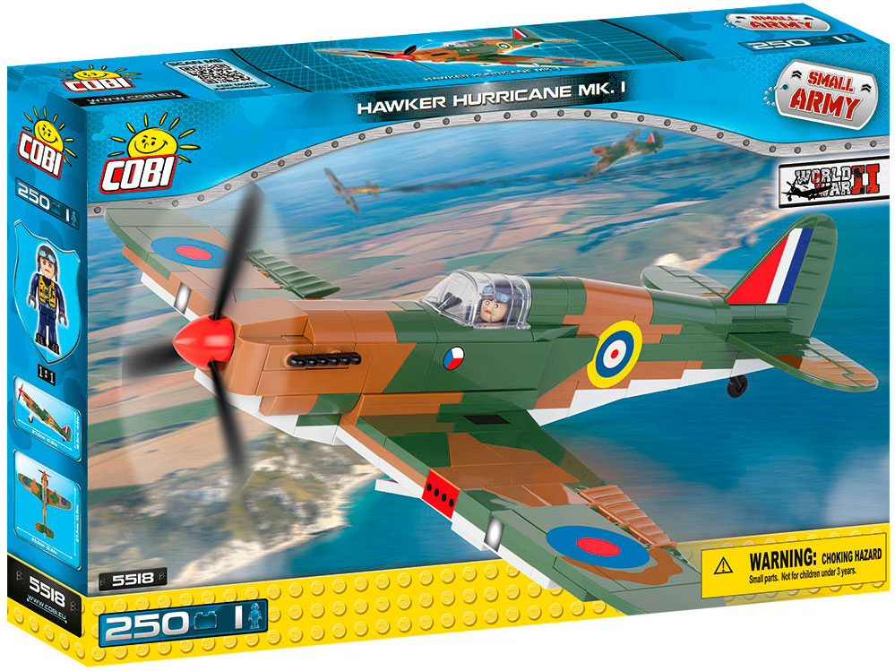 

Конструктор Самолет Hawker Hurricane Mk I, серия Small Army, Cobi (12-33525)