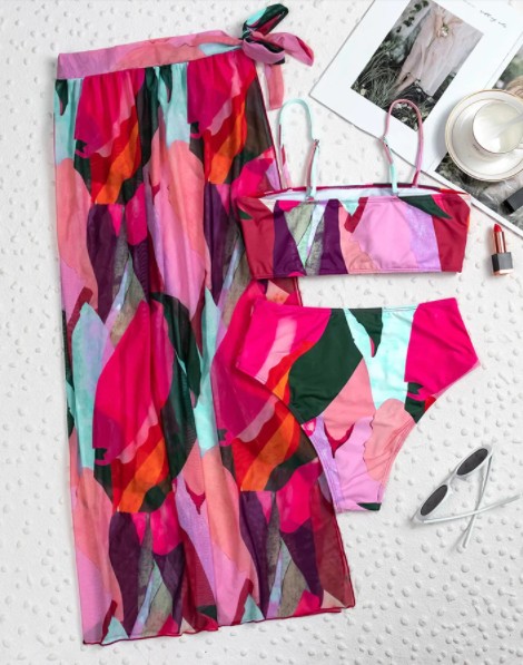 

Купальник женский раздельный 3 в 1 NANO X1316  Разноцветный, Купальник женский раздельный 3 в 1 NANO X1316 L Разноцветный