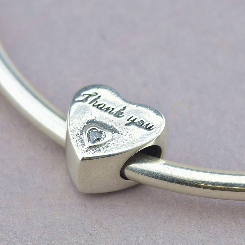 

Шарм Сердце "Thank you"1 Pandora style 102821