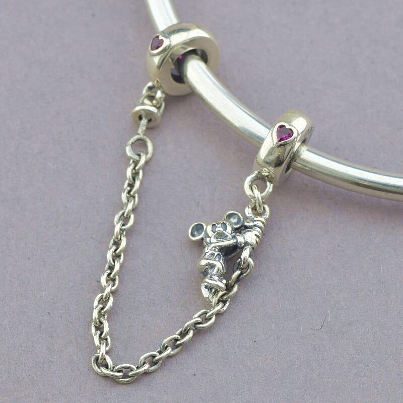 

Соединительная цепочка Микки Маус Pandora style Фианит Серебро(925) 6,5 см. 102873