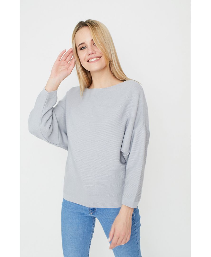 

Джемпер Knitwear Soft-Look - Cерый, Джемпер Knitwear Soft-Look S-M Cерый