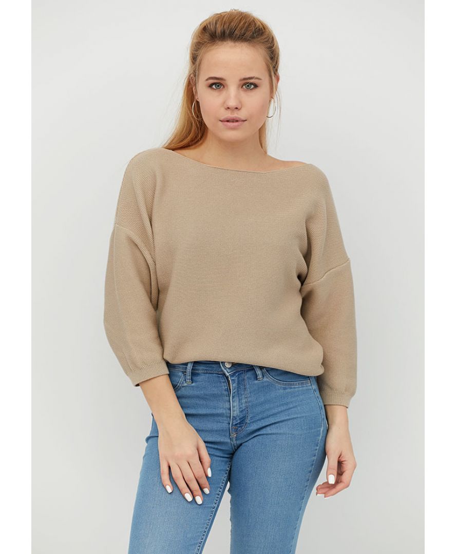 

Джемпер Knitwear Soft-Look - Бежевый, Джемпер Knitwear Soft-Look S-M Бежевый