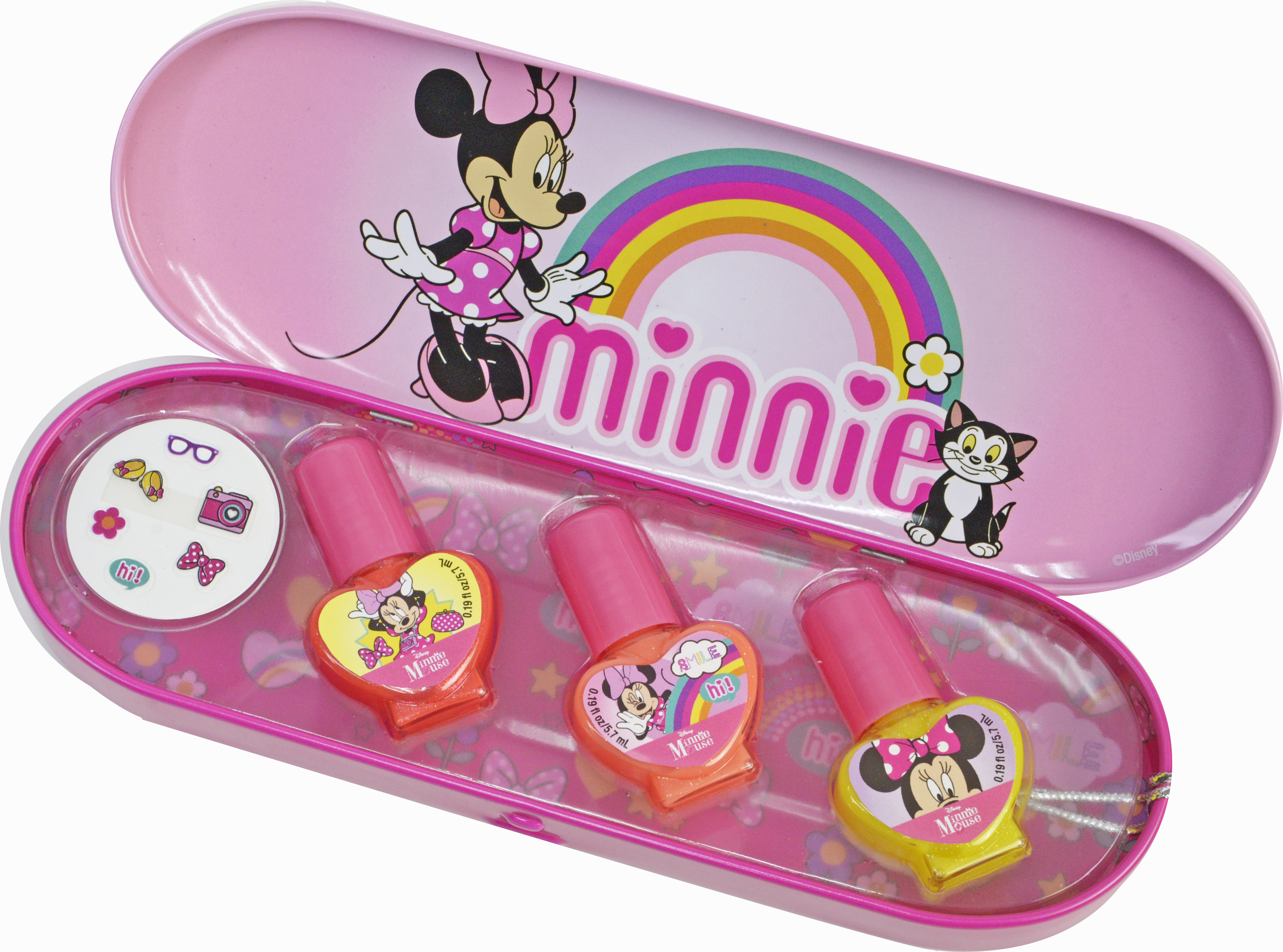 

Набор лаков для ногтей Markwins Minnie в металлическом футляре (1599039E) (4038033990391)