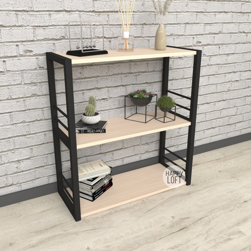

Этажерка LoftMLT E110 74х60х28 ЛДСП Дуб Молочный 16мм