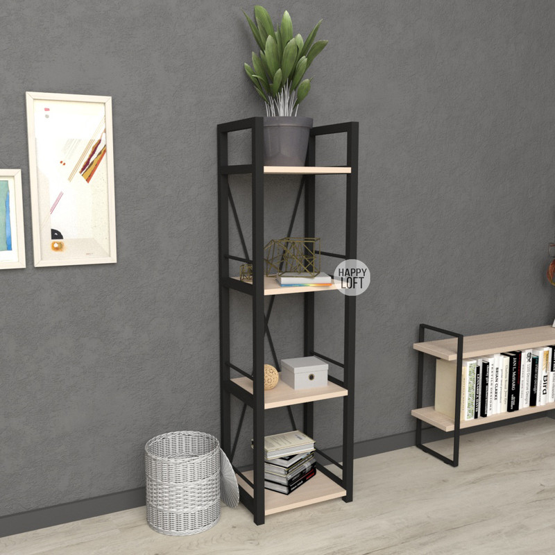 

Этажерка LoftMLT E106 120х34х28 ЛДСП Дуб Молочный 16мм