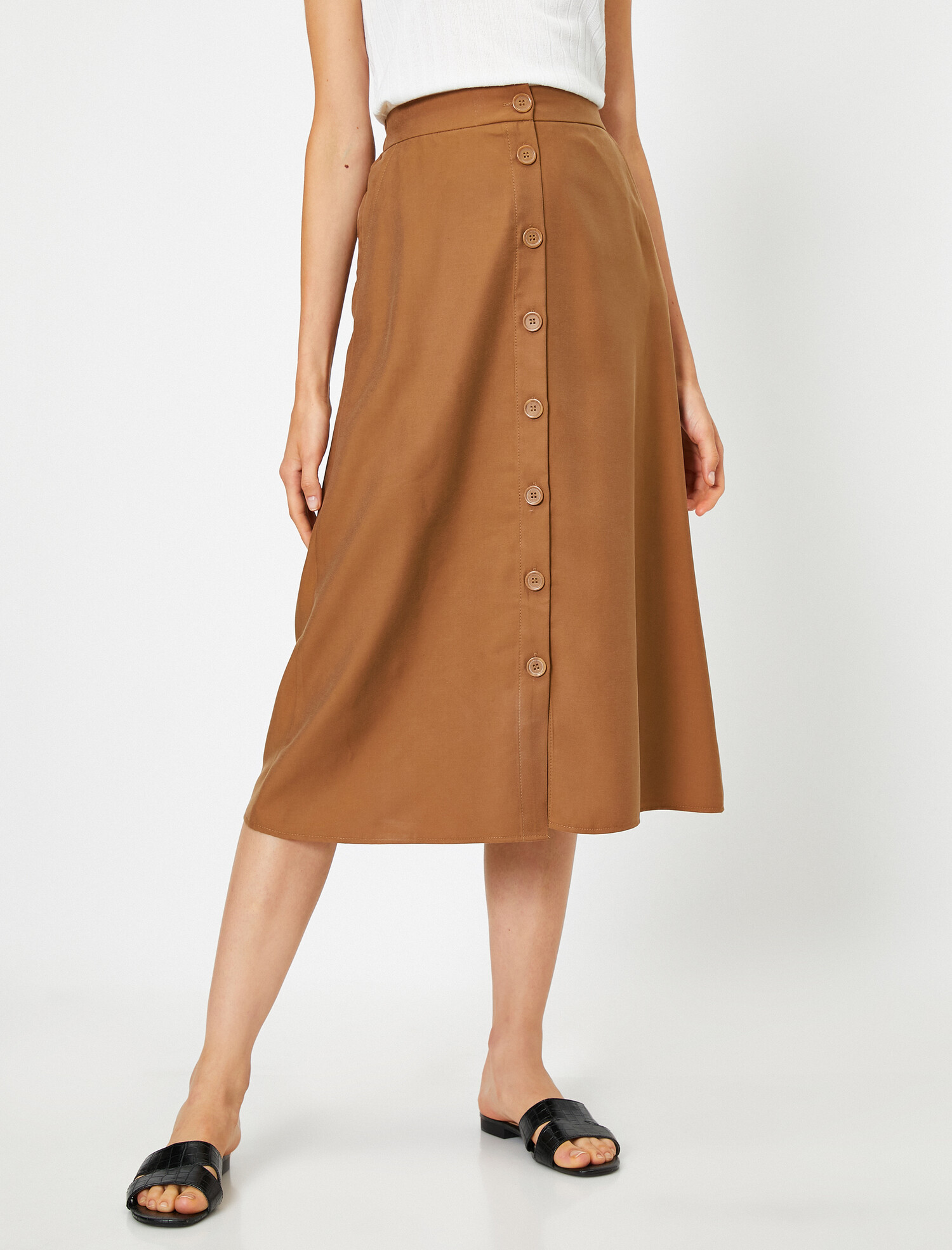 

Юбка Koton 9YAK72032UW-918 36 Caramel