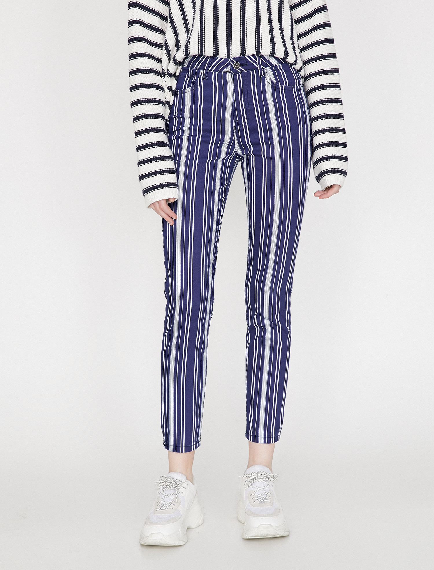 

Брюки Koton 9KAL41138MW-89L  Indigo Stripe, Брюки Koton 9KAL41138MW-89L 34 Indigo Stripe
