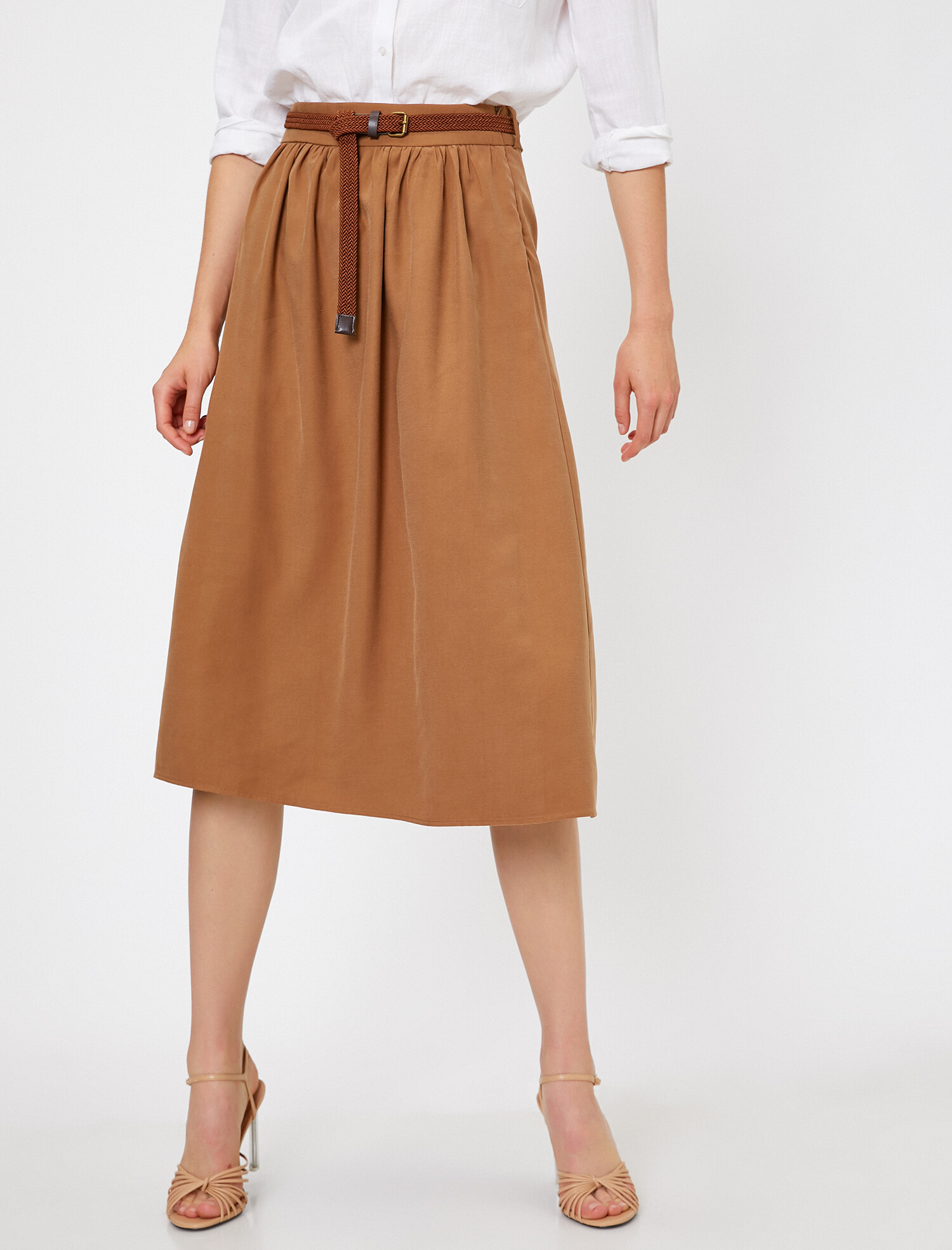 

Юбка Koton 0KAK72045UW-918 38 Caramel