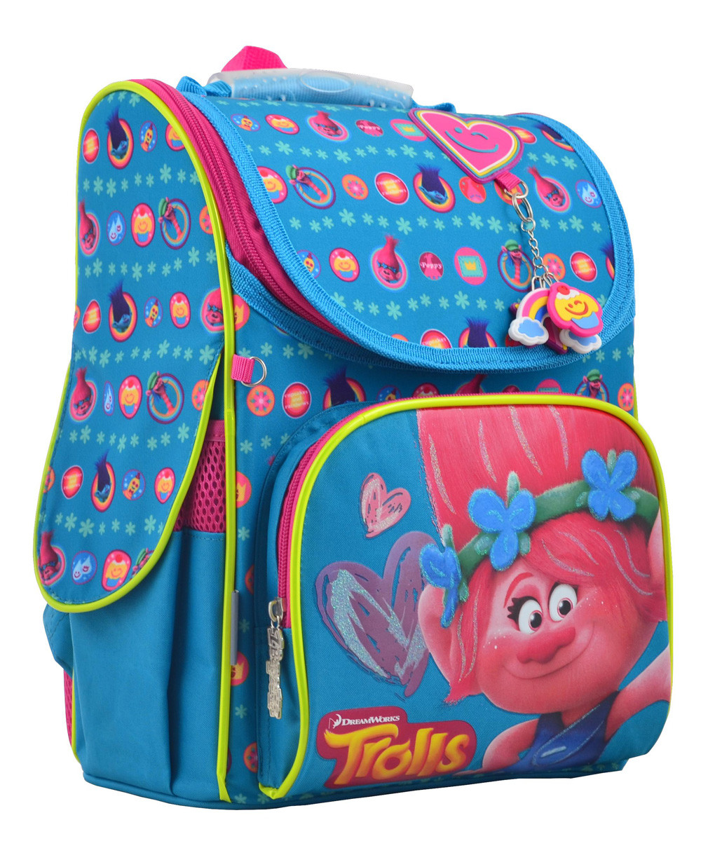 

Рюкзак школьный каркасный 1 Вересня H-11 Trolls turquoise 33х26х13 (555162)