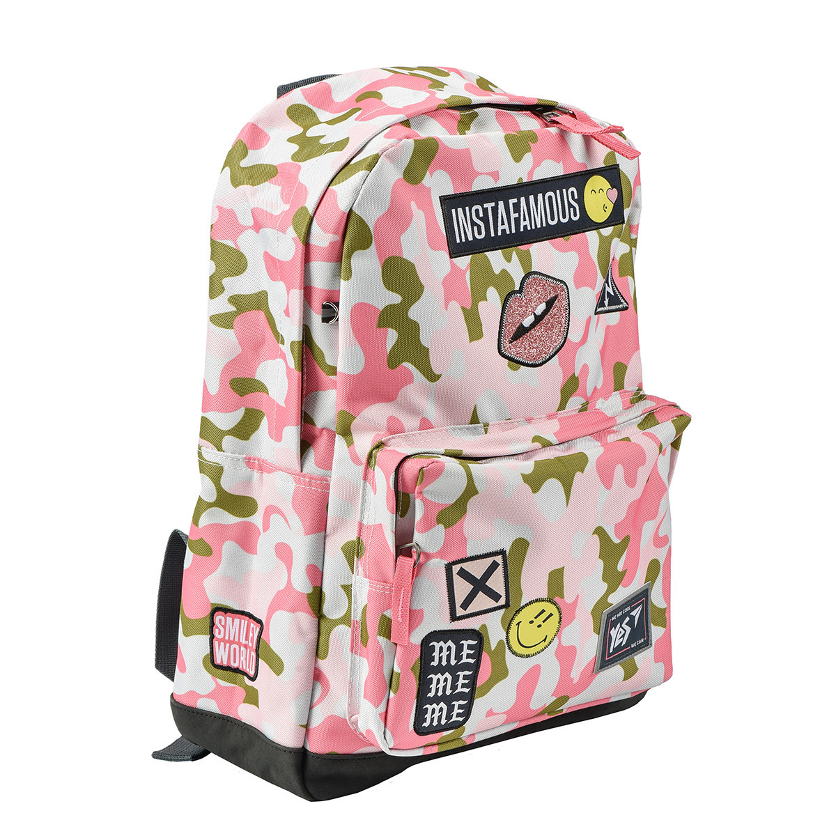 

Рюкзак молодежный YES T-67 Smiley World Military girl (558280)