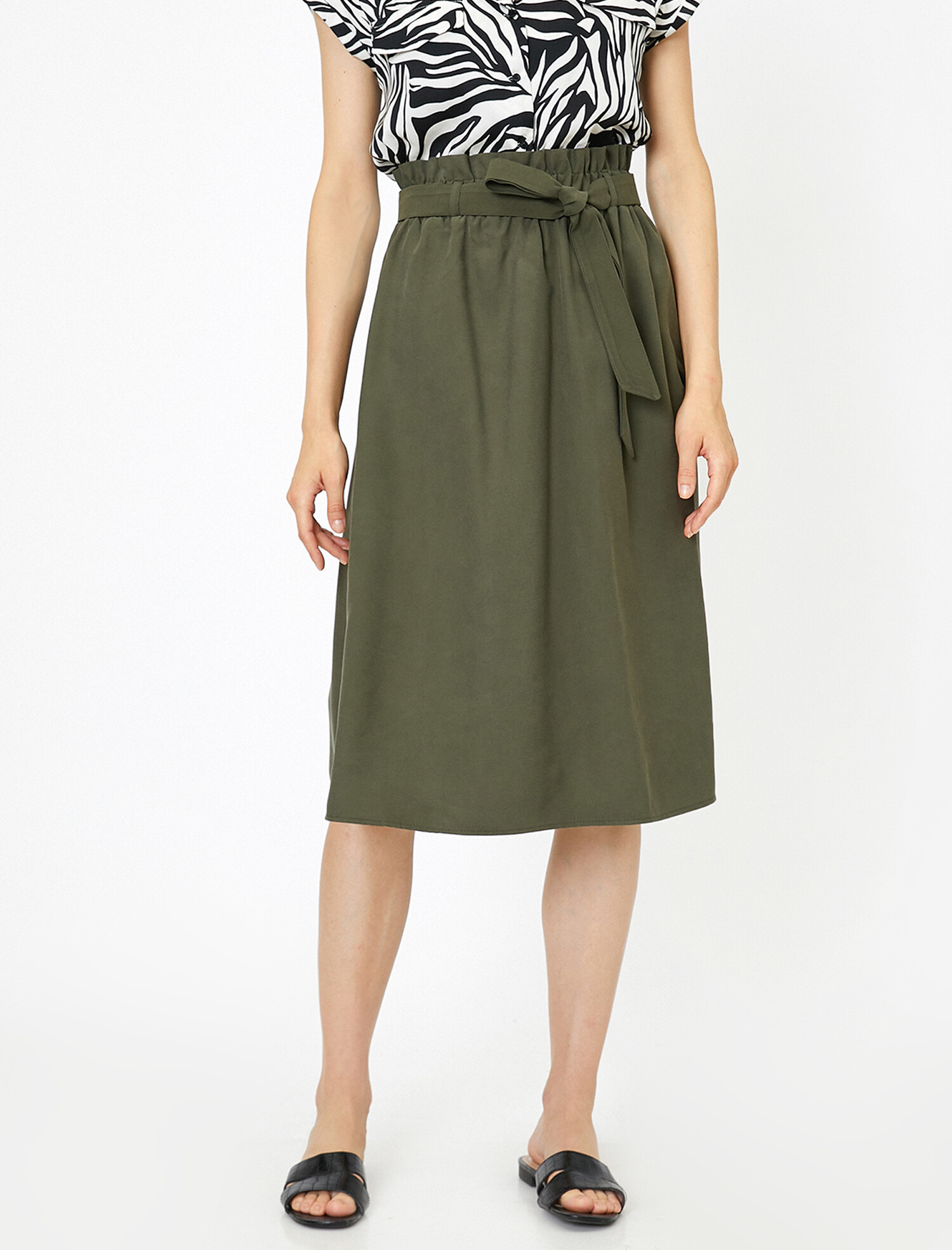 

Юбка Koton 0KAK72541UW-881  D.Khaki, Юбка Koton 0KAK72541UW-881 38 D.Khaki