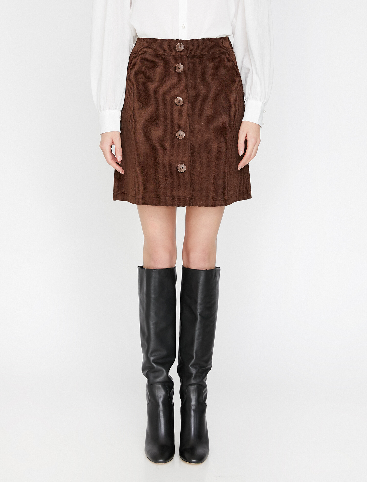 

Юбка Koton 0KAK72386UW-532 36 Brown