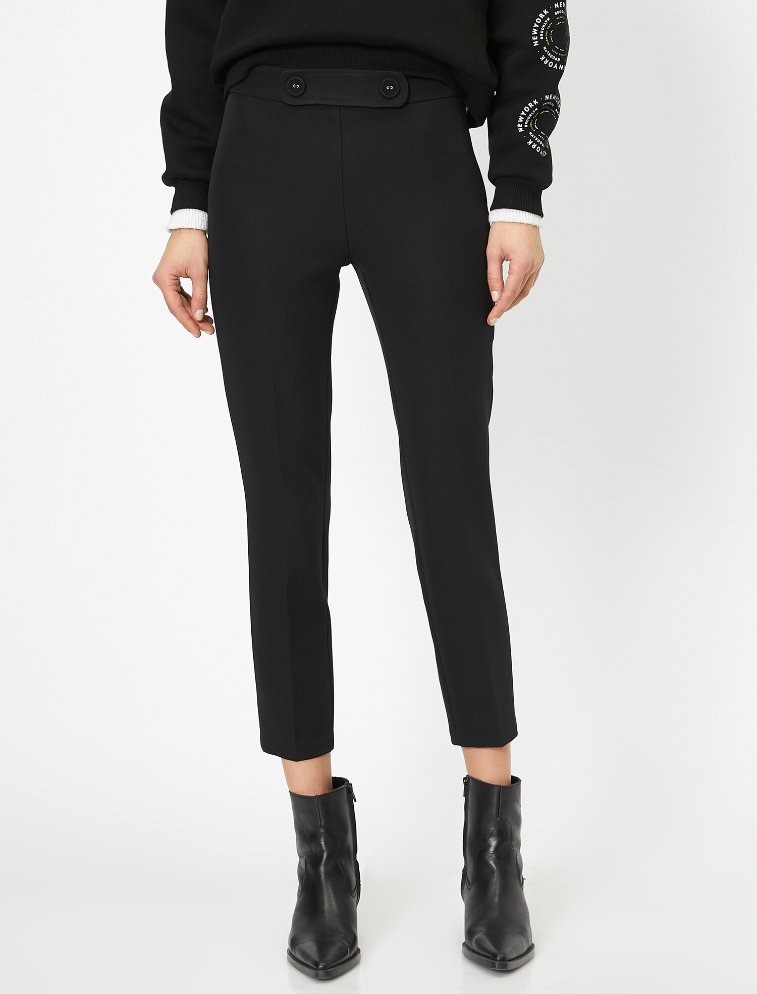 

Брюки Koton 0YAK46699IW-999  Black, Брюки Koton 0YAK46699IW-999 40 Black