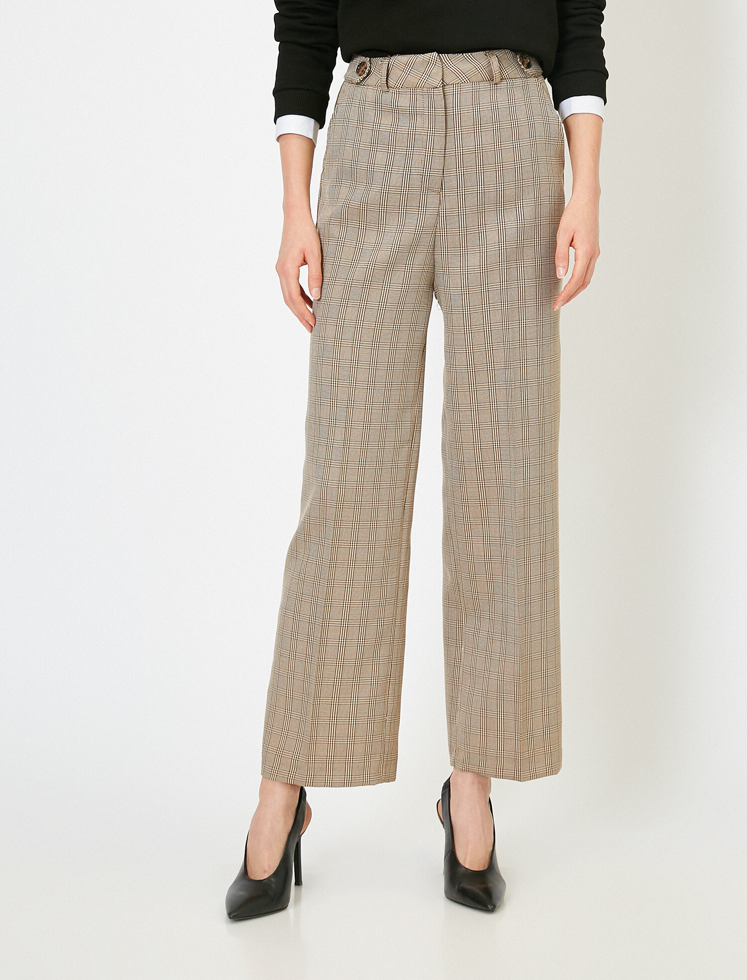 

Брюки Koton 0YAK43780EW-12W 42 Beige Check