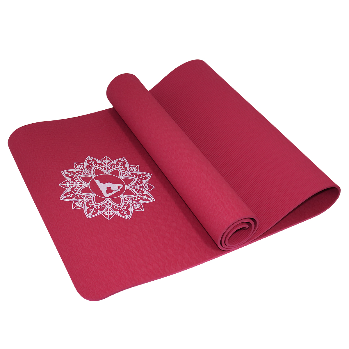 

Коврик (мат) для йоги и фитнеса SportVida TPE 6 мм SV-HK0343 Red